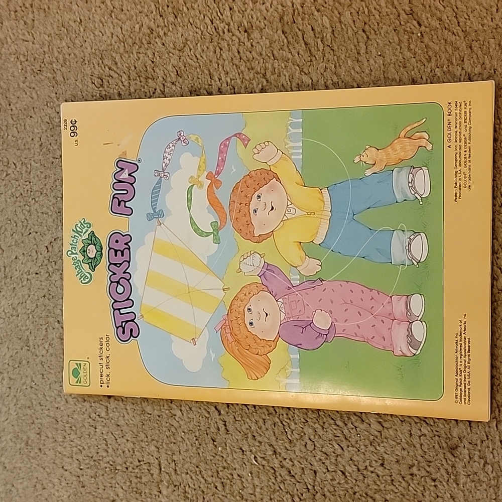 Vintage NWT 1987 Cabbage Patch Kids Sticker Fun Book. Never used.